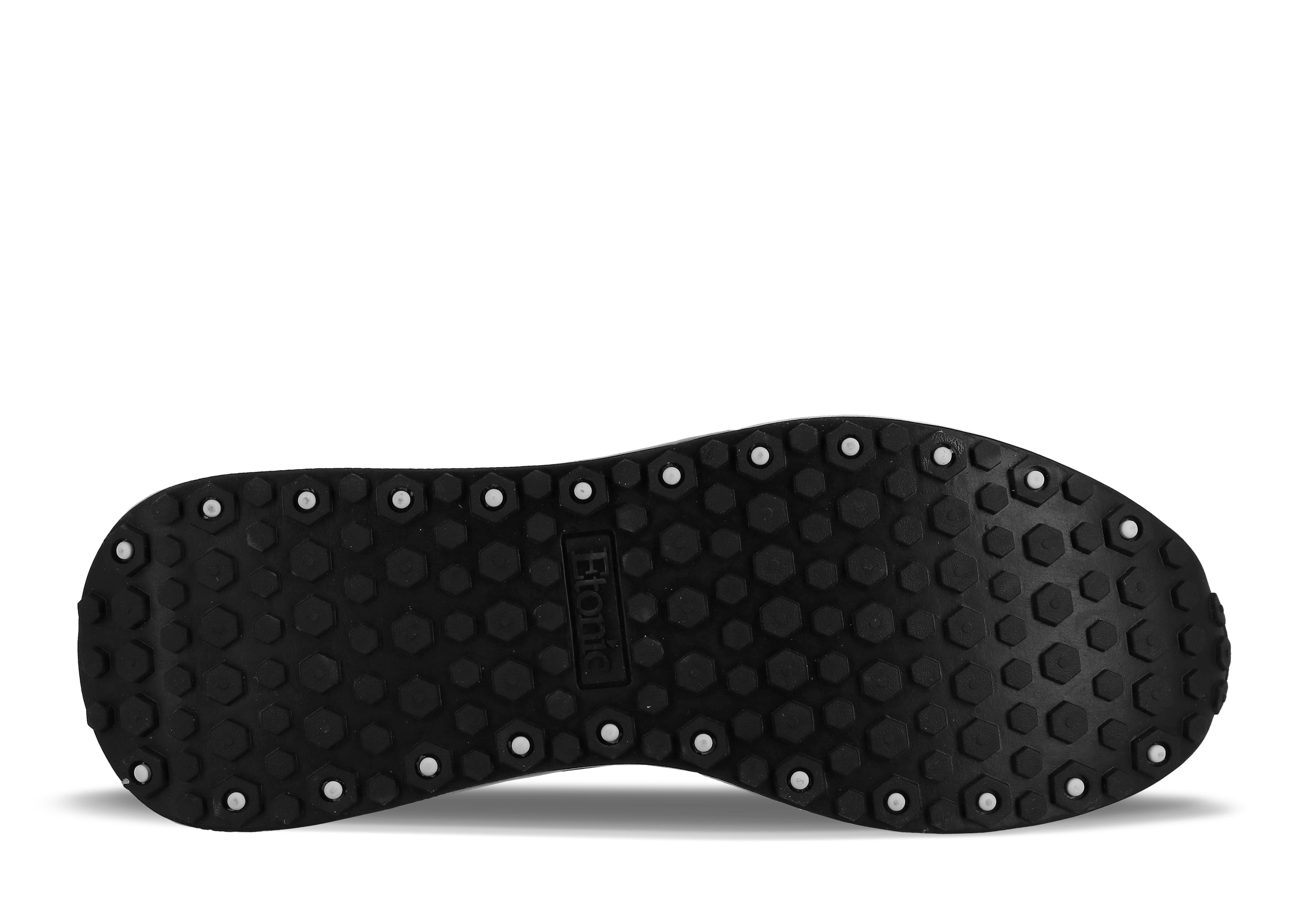 Sneakers Quazar di Etonic in nylon e suede neri con inserti in pelle bianca