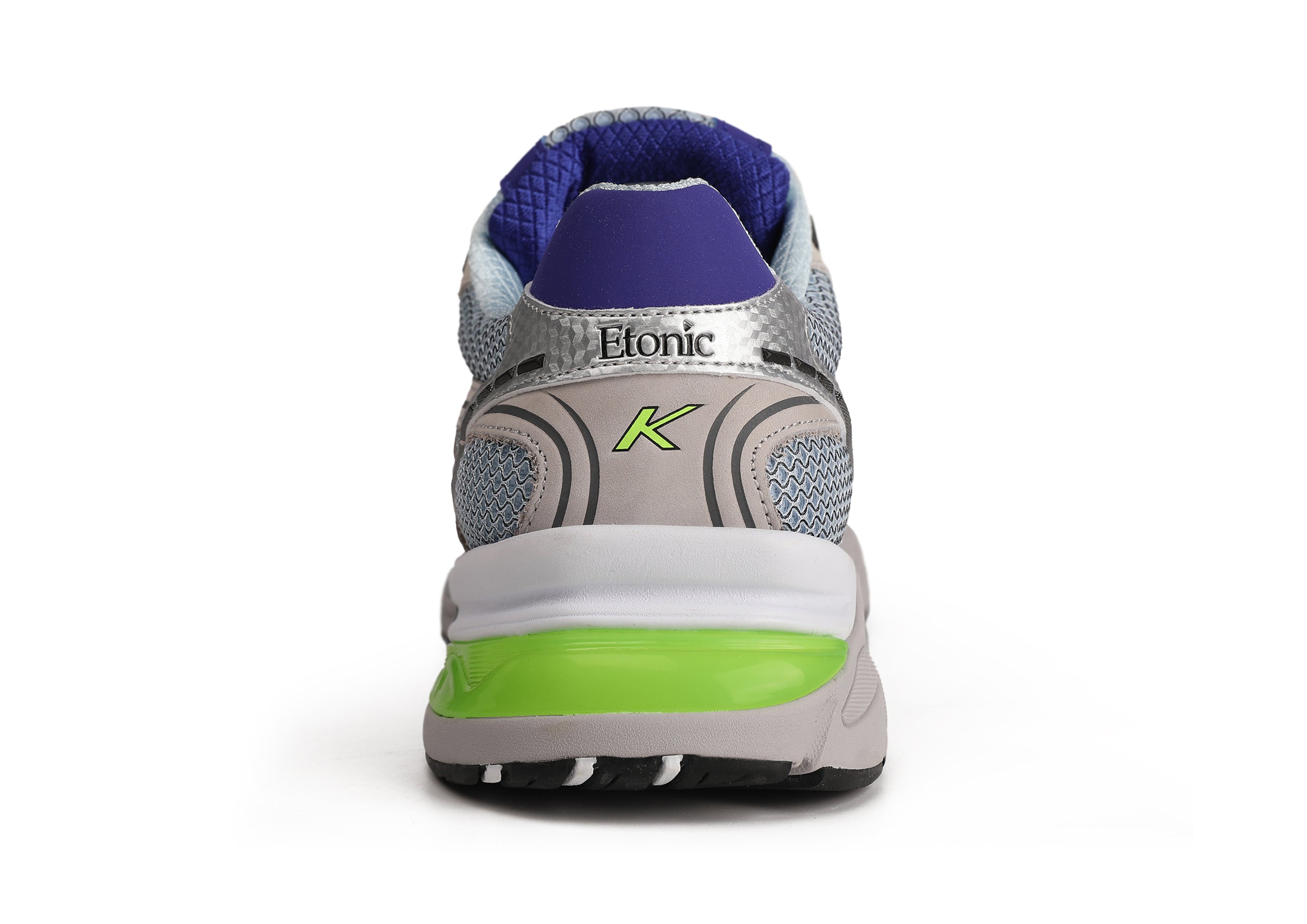 Etonic Kendari 3.0 sneakers in beige leather, ice blue mesh and multi-color inserts and details.