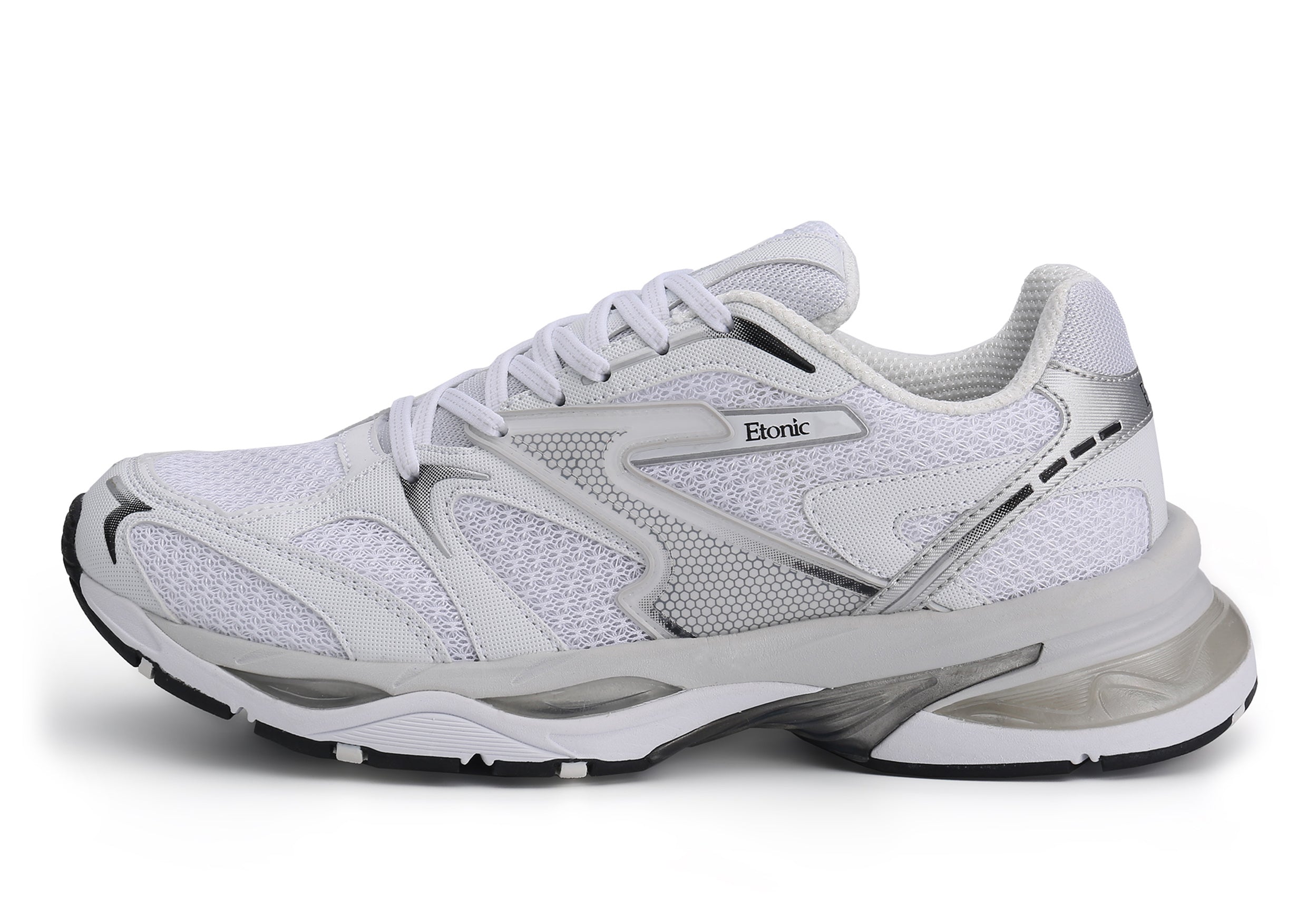 Etonic Kendari 3.0 sneakers in white leather and white mesh.