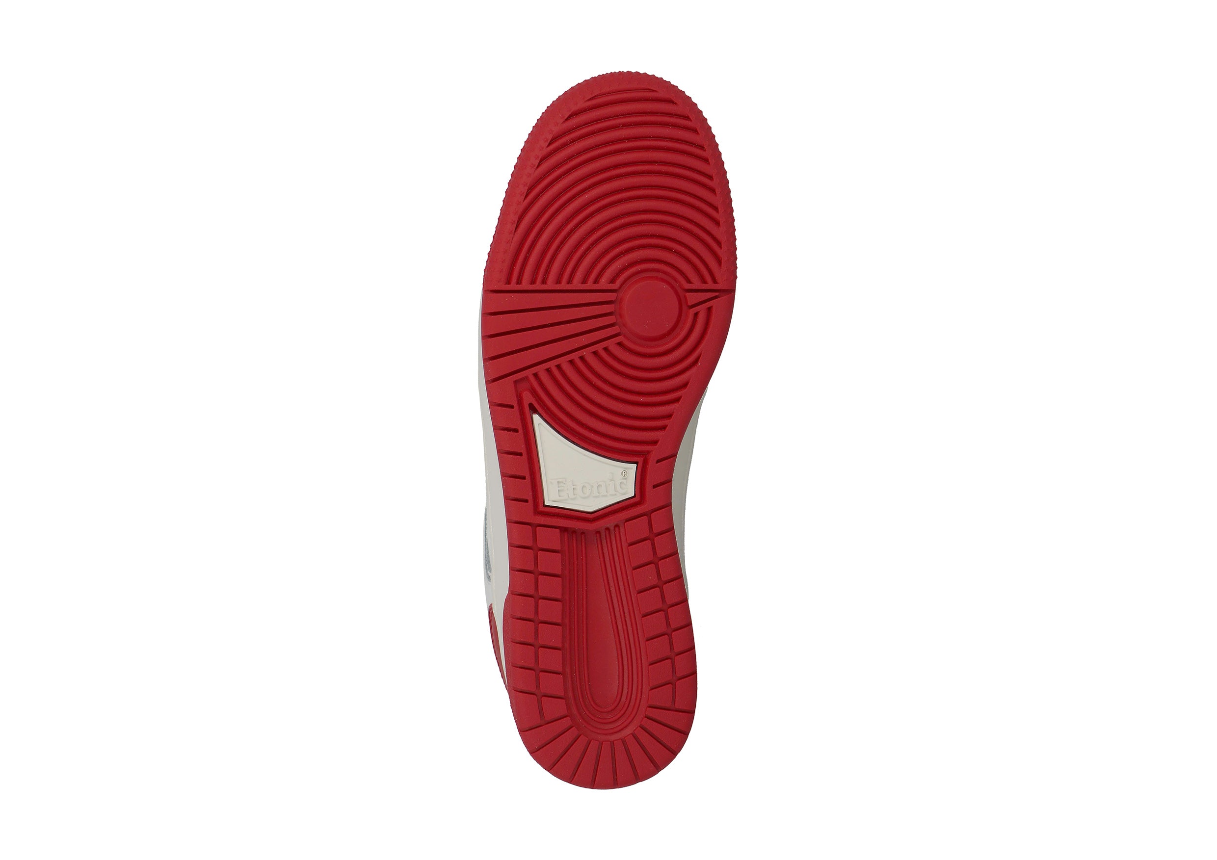 Sneakers Etonic B509 in pelle bianca con inserti e dettagli rossi