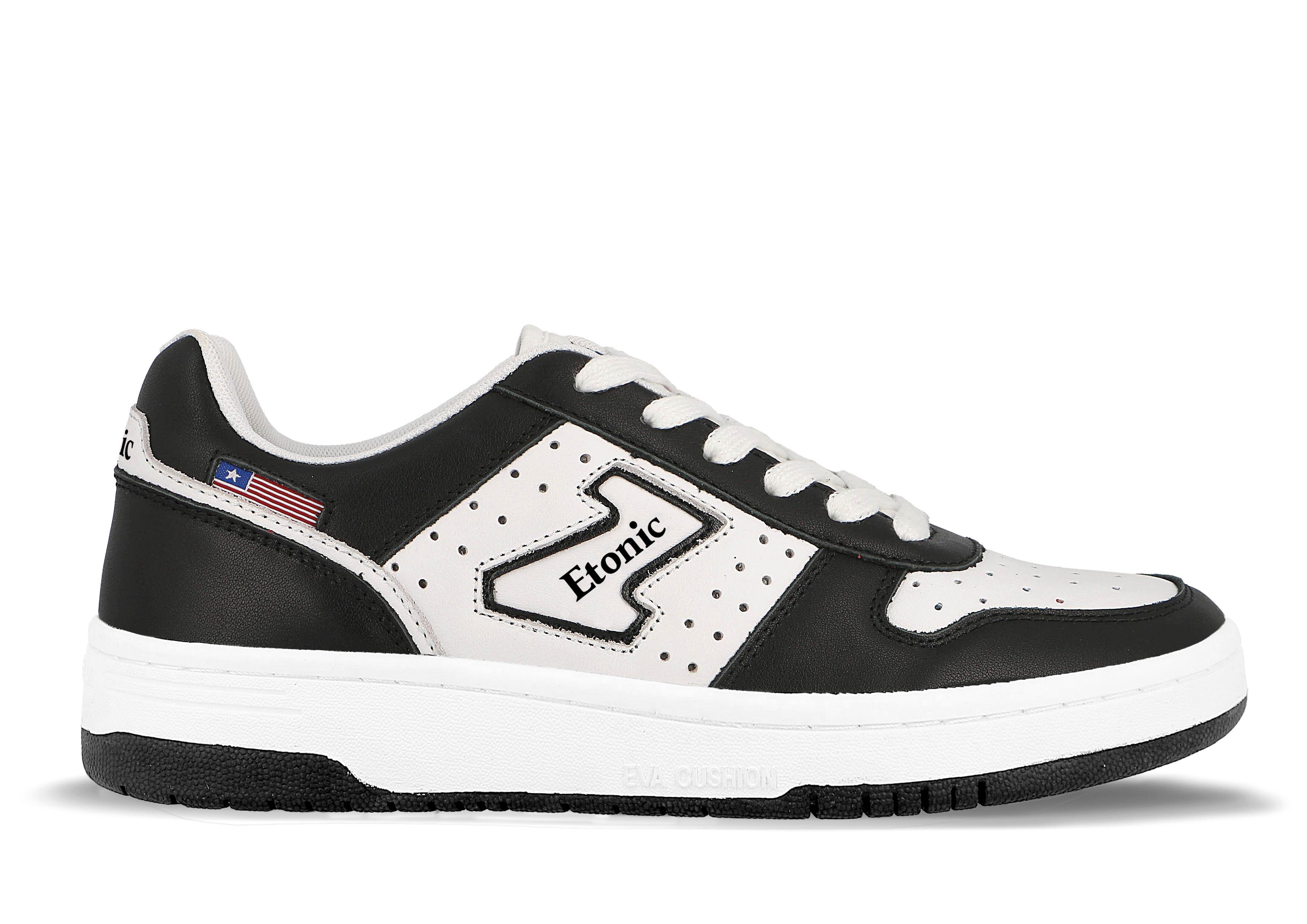 Sneakers Duke di Etonic in pelle bianca e nera
