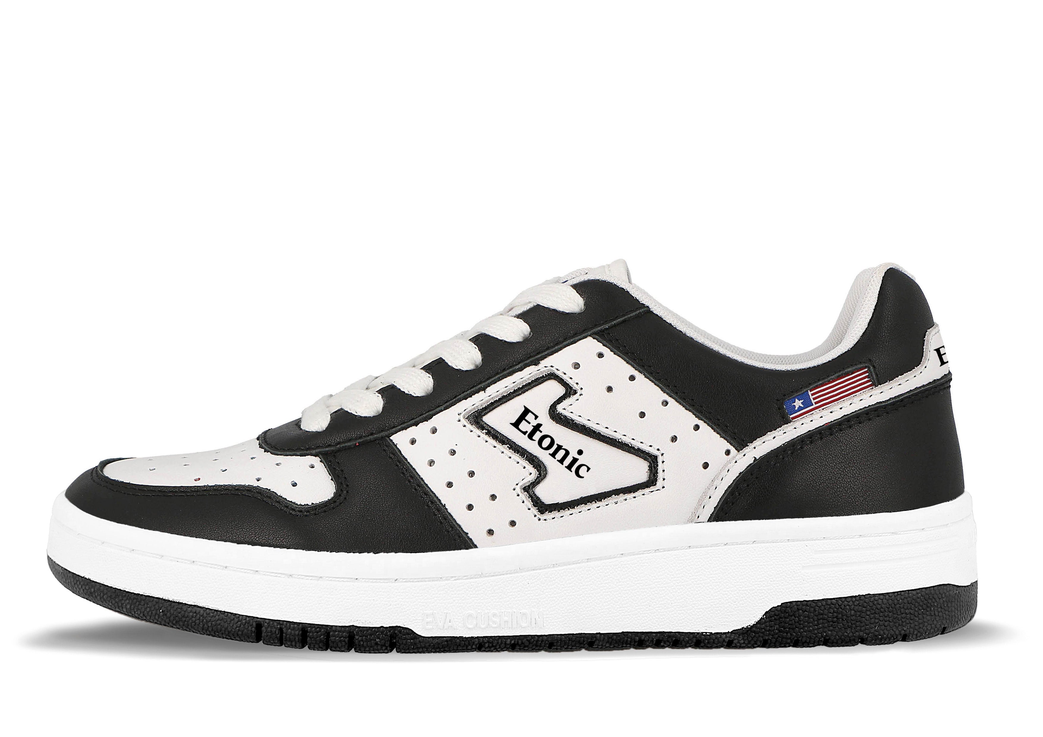 Sneakers Duke di Etonic in pelle bianca e nera