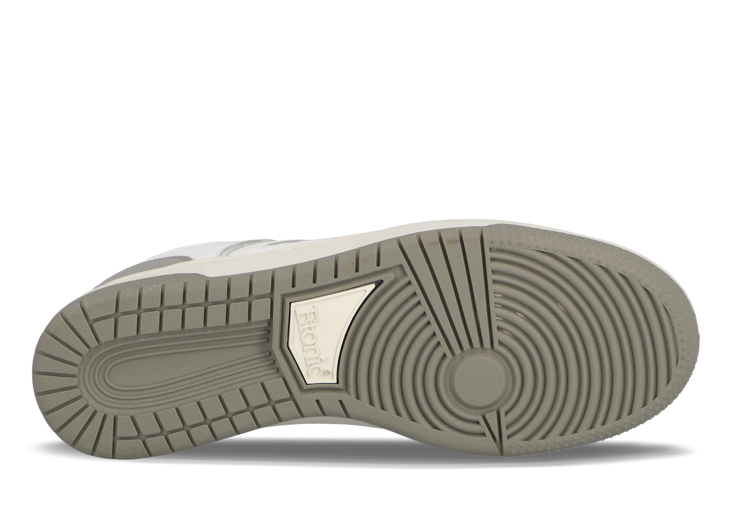 Sneakers Etonic B509 in pelle bianca con inserti e dettagli grigi