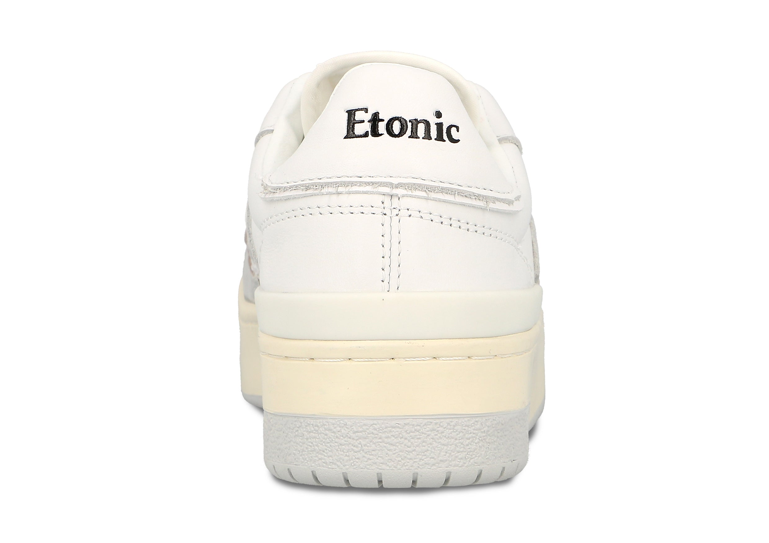 Etonic B481 sneakers in white leather and light grey suede with white outsole.