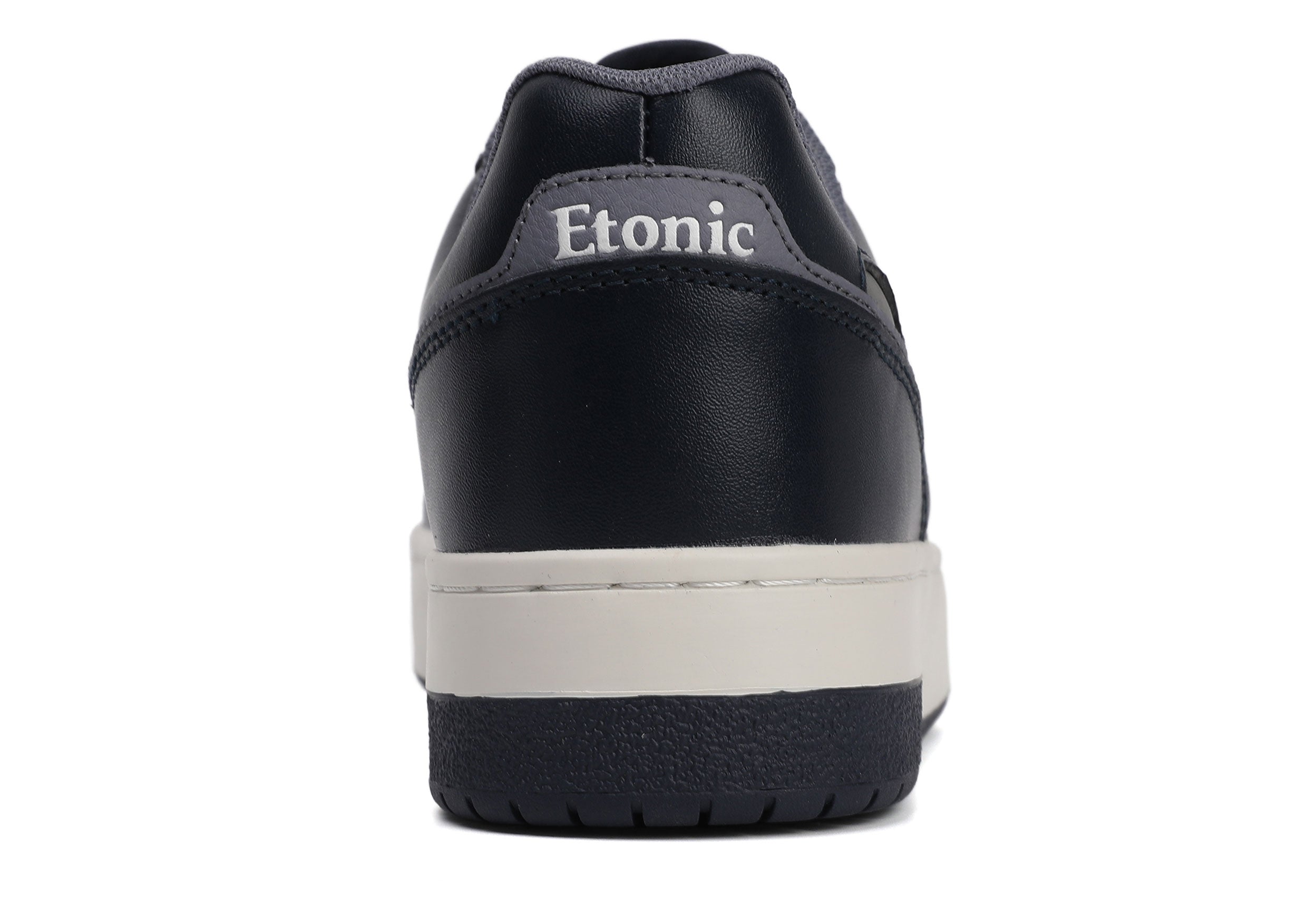 Sneakers Etonic THE DOC in pelle blu scuro e azzurro polvere, con intersuola bianco sporco e suola inferiore blu scuro.