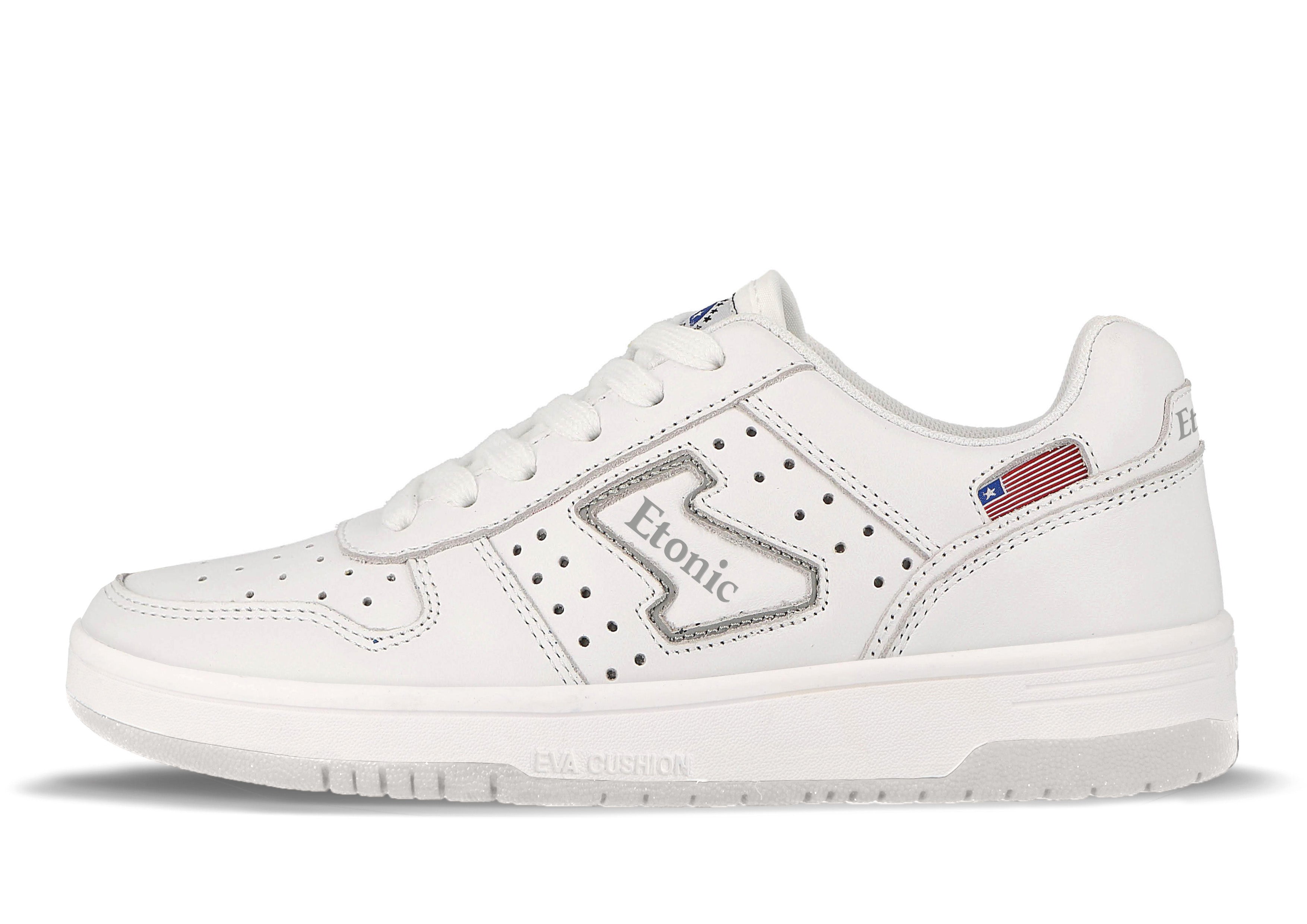 Baskets Etonic Duke en cuir blanc