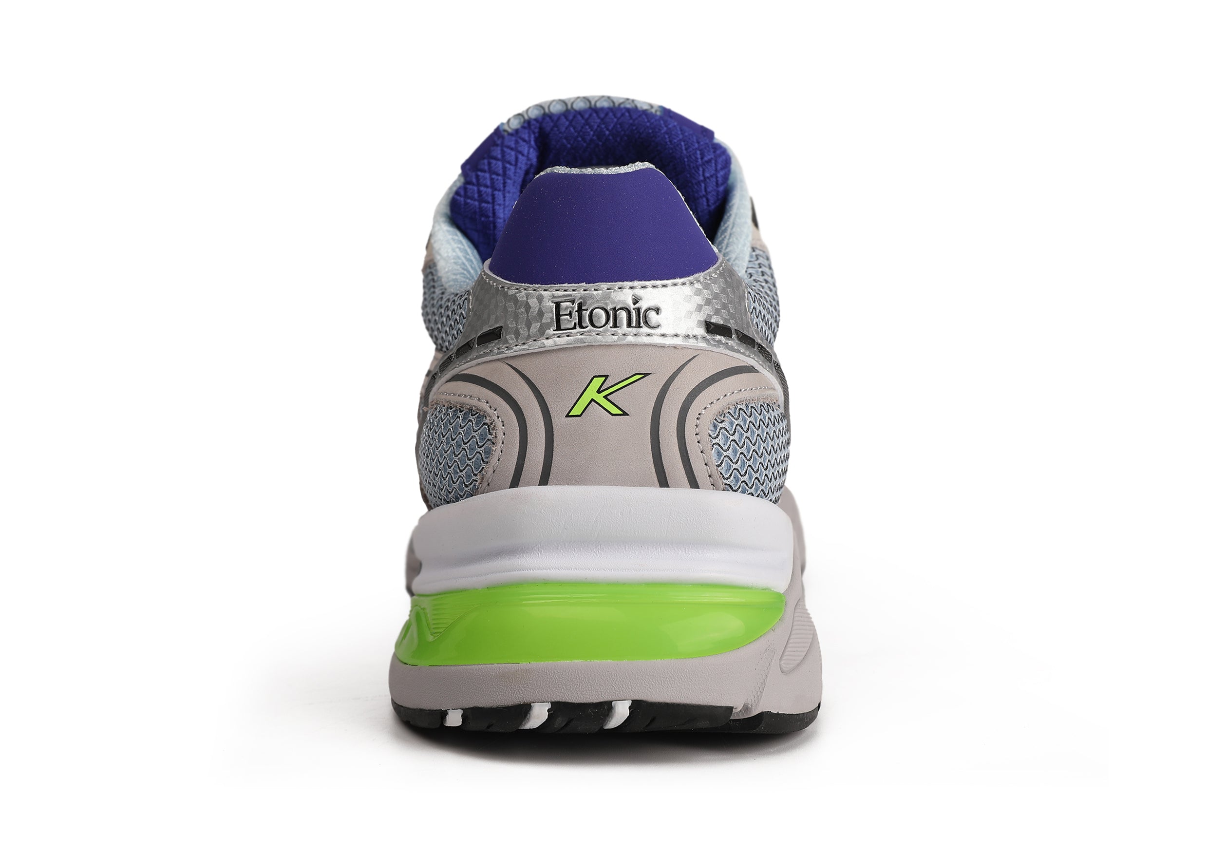 Etonic Kendari 3.0 sneakers in beige leather, ice blue mesh and multi-color inserts and details.