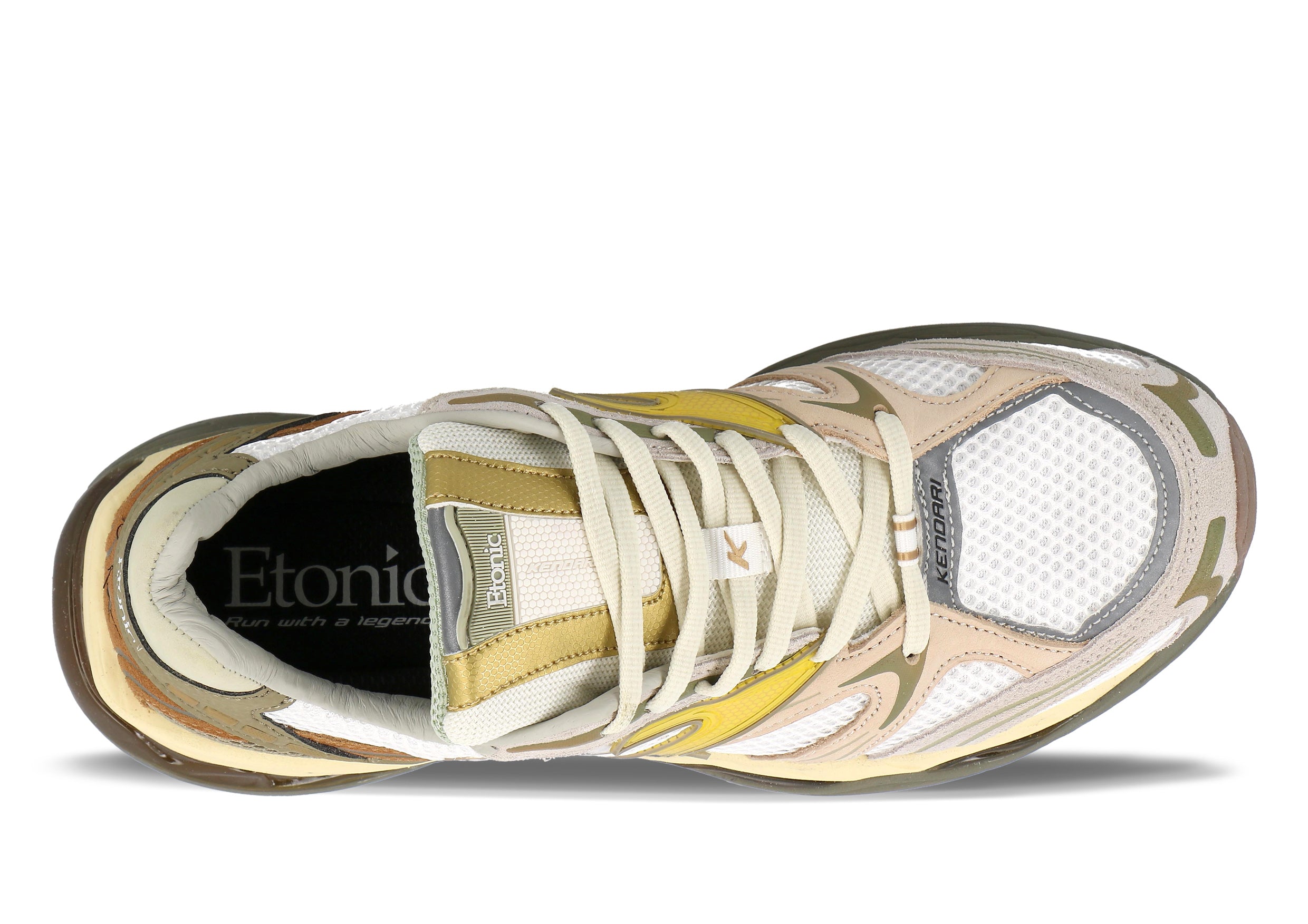 Etonic Kendari 3.0 sneakers in white mesh, beige and brown leather ins –  etonic.eu